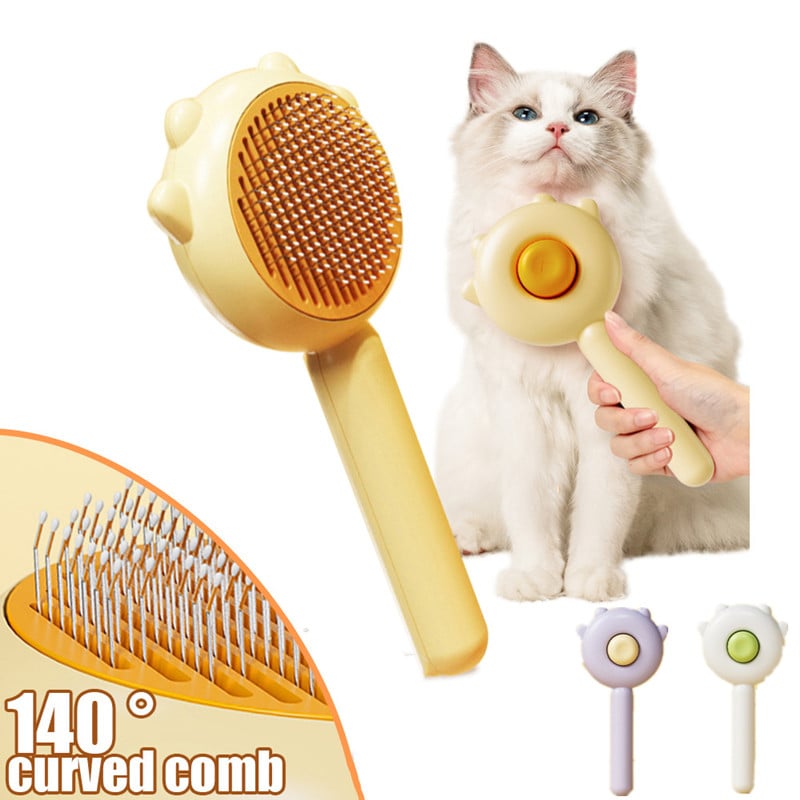 Kitty-Contour Brush: Feline Beauty & Wellness Grooming
