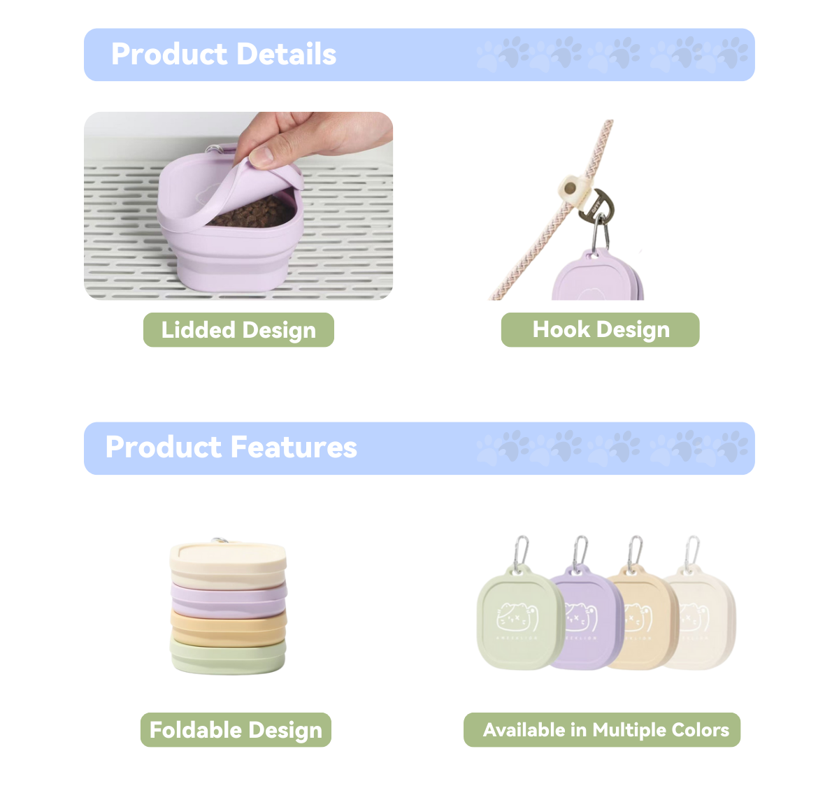 Collapsible Pet Bowl: Travel Series