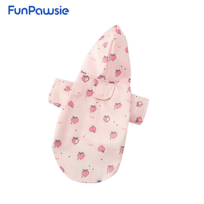 Printed Pet Raincoat: Breezy Stroll Series