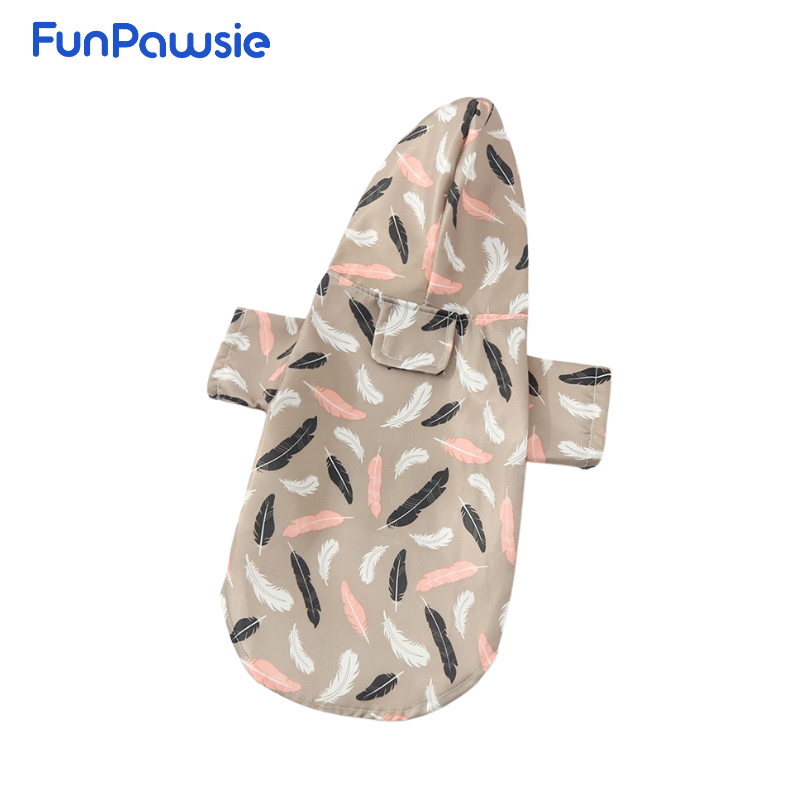 Printed Pet Raincoat: Breezy Stroll Series