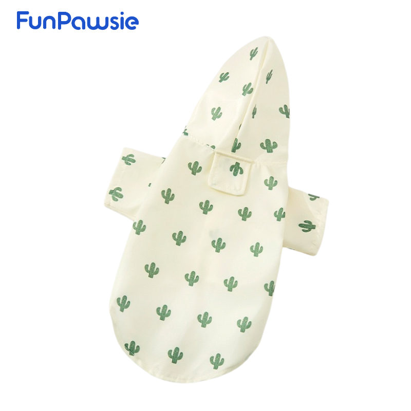 Printed Pet Raincoat: Breezy Stroll Series