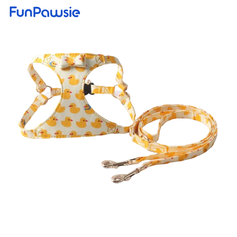 Fruit Duck Pet Harness Set: Fun Outing Series