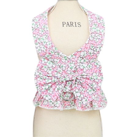 Floral Bowknot Pet Harness: French Garden Series