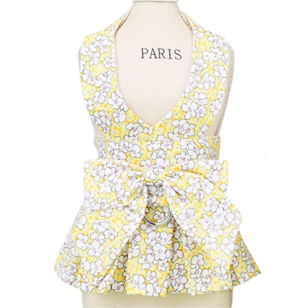 Floral Bowknot Pet Harness: French Garden Series