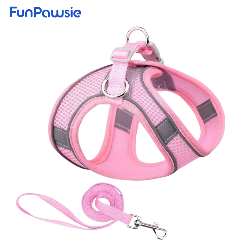 Reflective Breathable Pet Harness Set: Comfort Guard Series