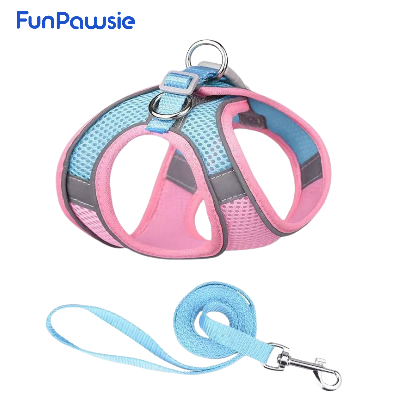Reflective Breathable Pet Harness Set: Comfort Guard Series