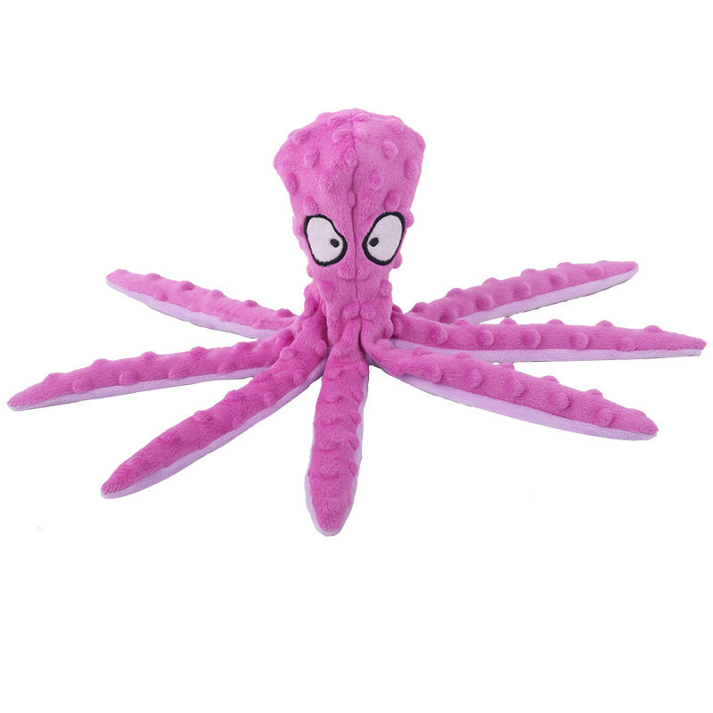 Octopus Plush Pet Toy: Interactive Squeaky Chew Toy