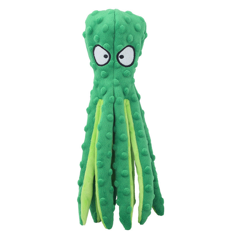 Octopus Plush Pet Toy: Interactive Squeaky Chew Toy