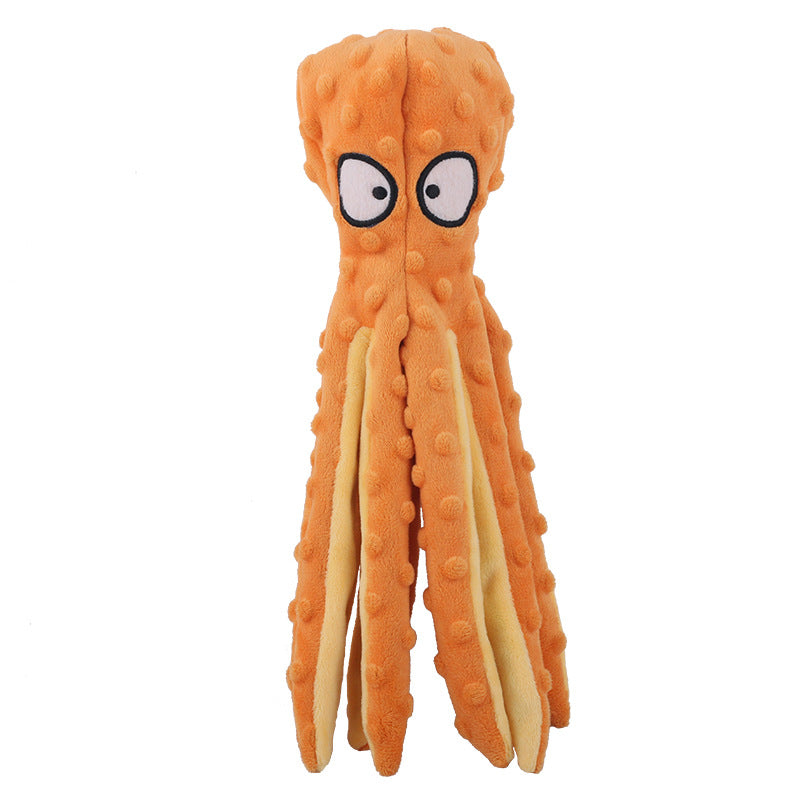 Octopus Plush Pet Toy: Interactive Squeaky Chew Toy