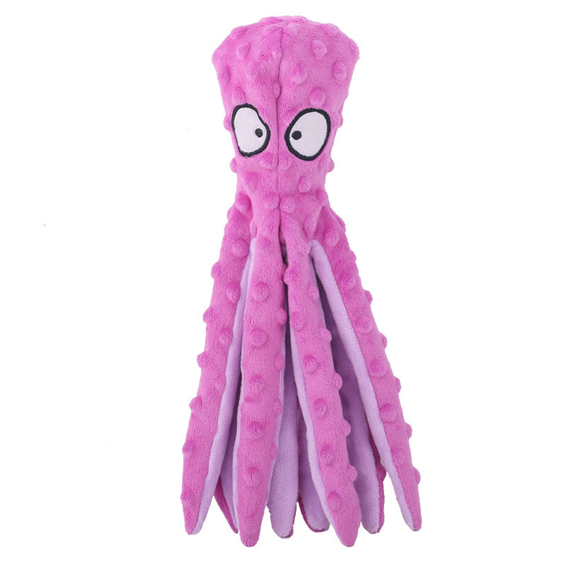 Octopus Plush Pet Toy: Interactive Squeaky Chew Toy