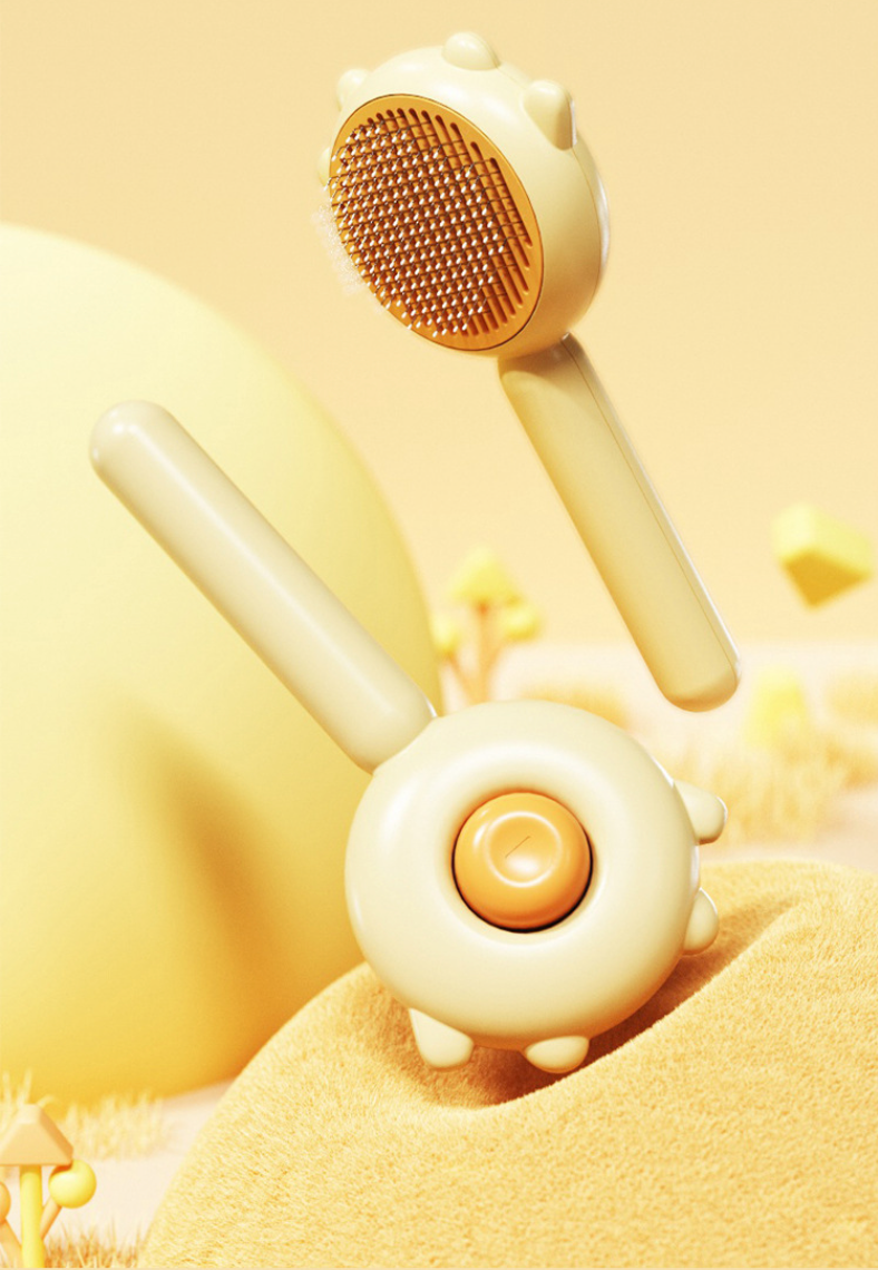 Kitty-Contour Brush: Feline Beauty & Wellness Grooming