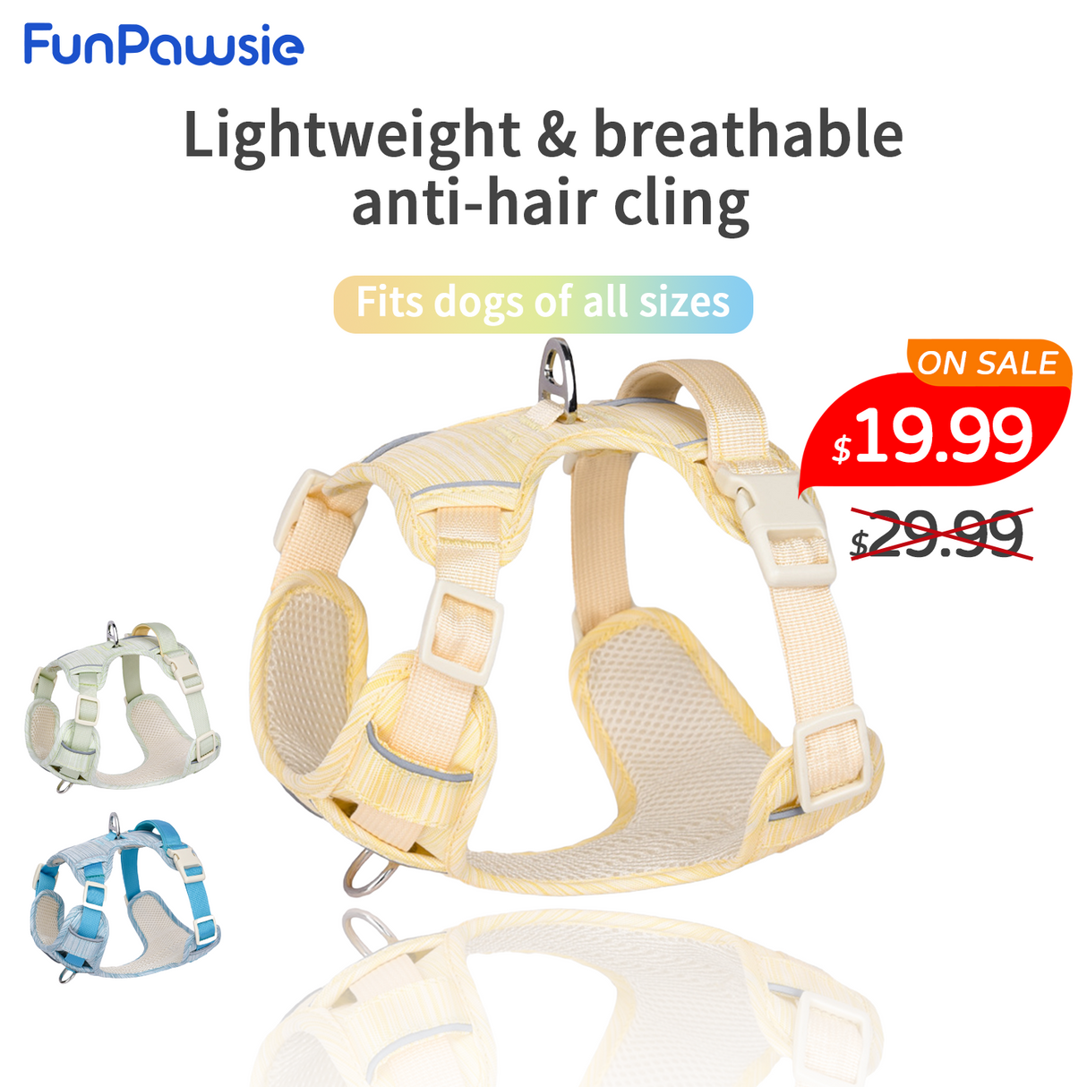 High-Visibility Nylon Pet Harness Set: Active Guard Series