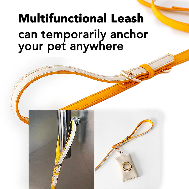 Luxurious Leather Pet Harness: for Small to Medium Dogs and Cats