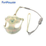 Plaid Bear Pet Harness & Leash Set: Sweet & Playful Series