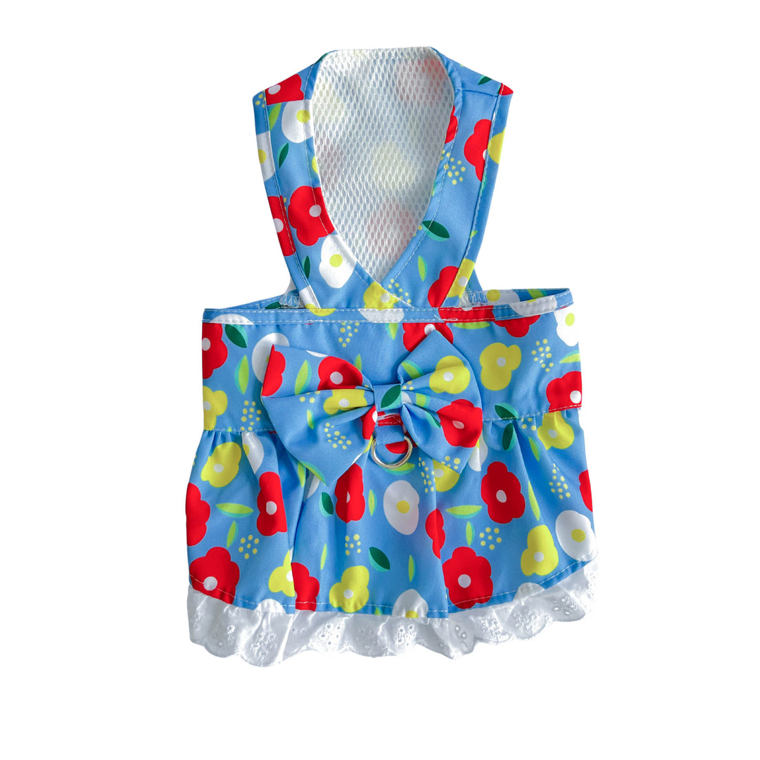 Floral Bowknot Pet Harness: Sweet & Fresh Series