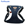 Denim Plaid Pet Harness: Preppy Vintage Series