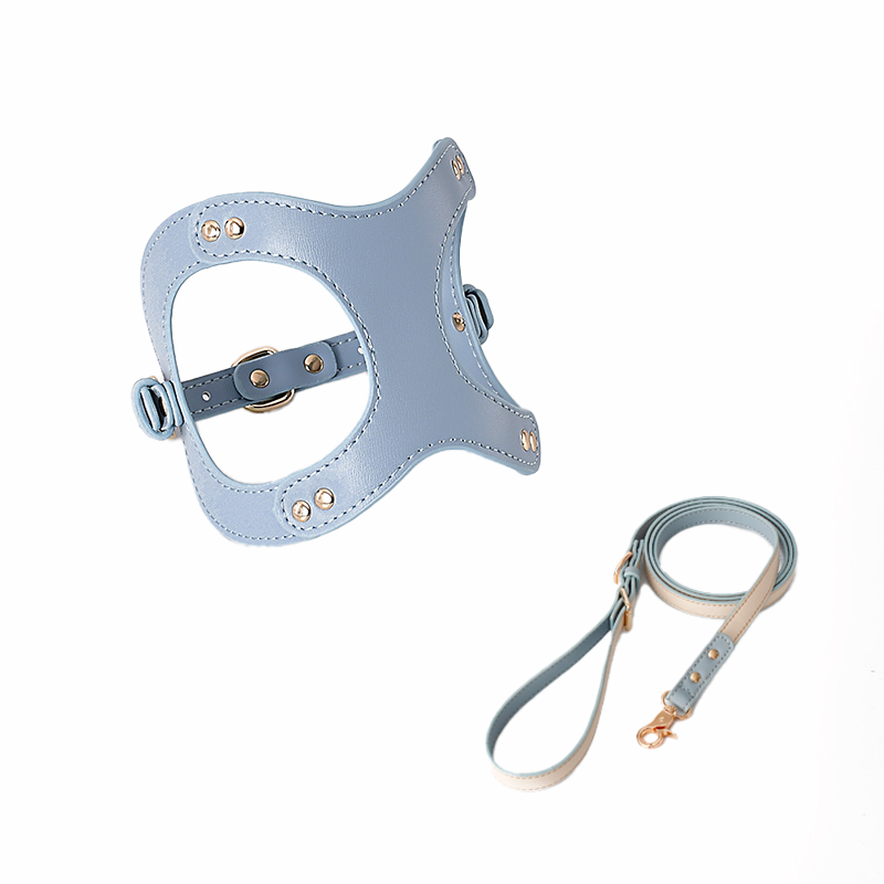 Luxurious Leather Pet Harness: for Small to Medium Dogs and Cats