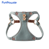 Denim Button Pet Harness: Minimal Utility Series