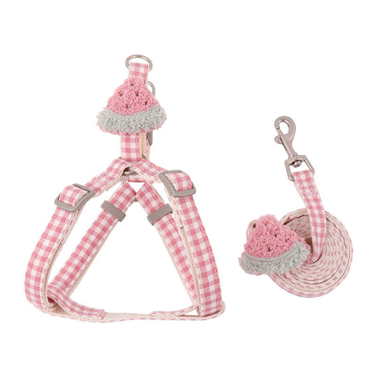 Pet Harness and Leash Set: Fruity Delight Collection