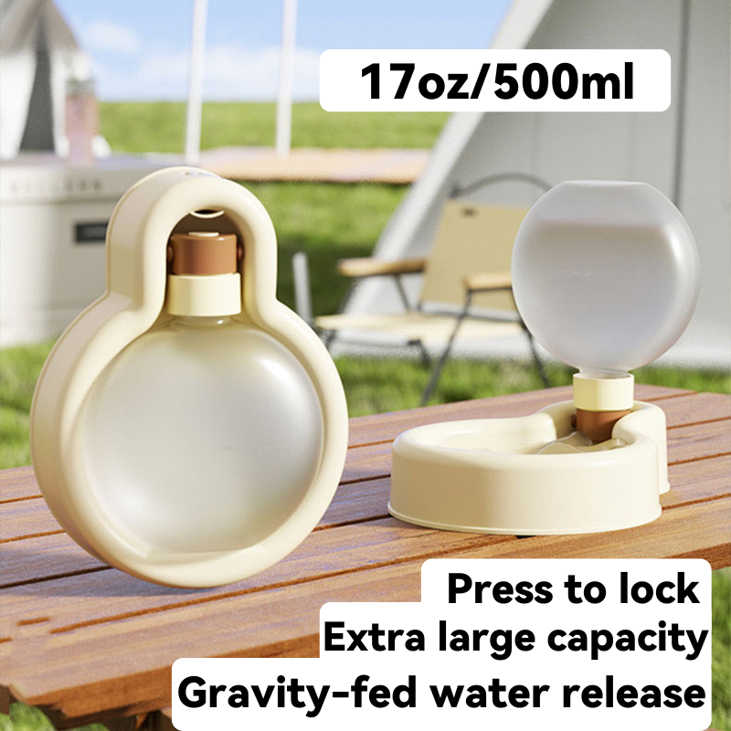 Pet Water Dispenser: Leak-Proof Travel Feeding Bowl
