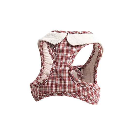 Plaid Cotton Pet Harness: Comfortable Classic Series