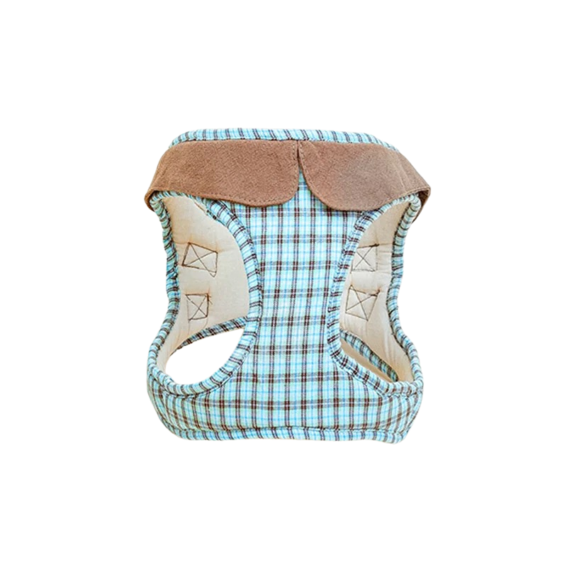 Plaid Cotton Pet Harness: Comfortable Classic Series