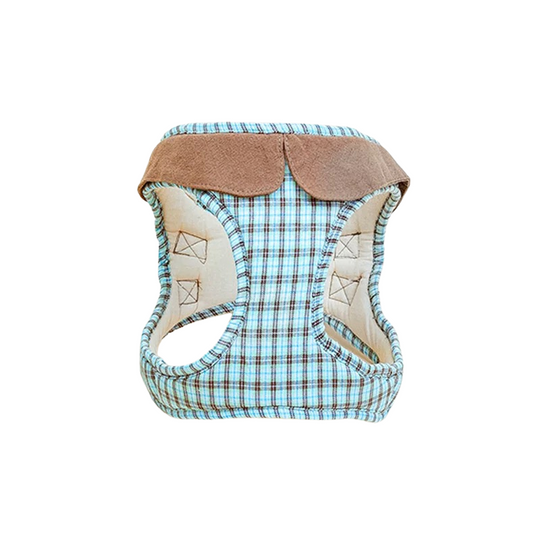 Plaid Cotton Pet Harness: Comfortable Classic Series