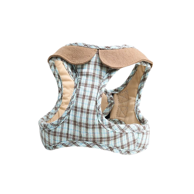 Plaid Cotton Pet Harness: Comfortable Classic Series