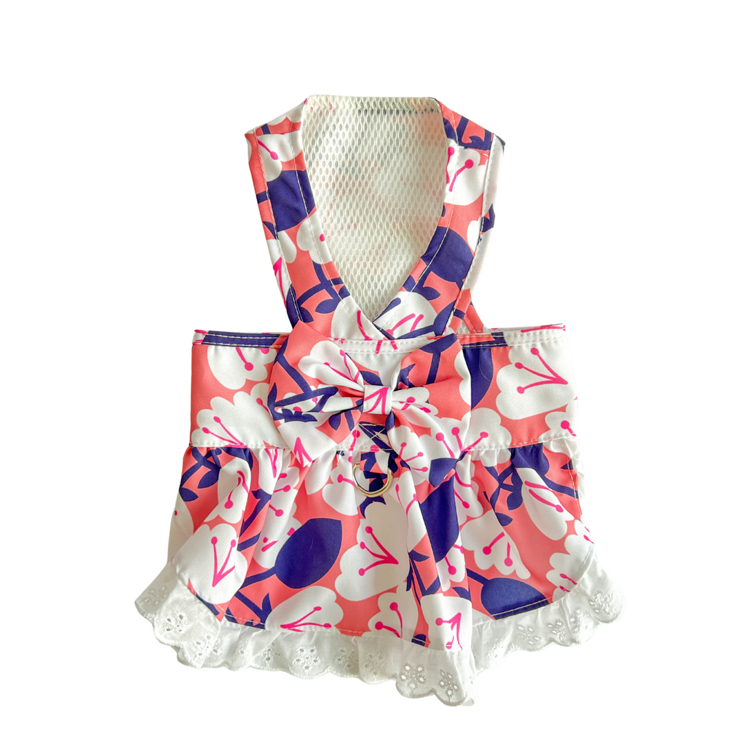 Floral Bowknot Pet Harness: Sweet & Fresh Series