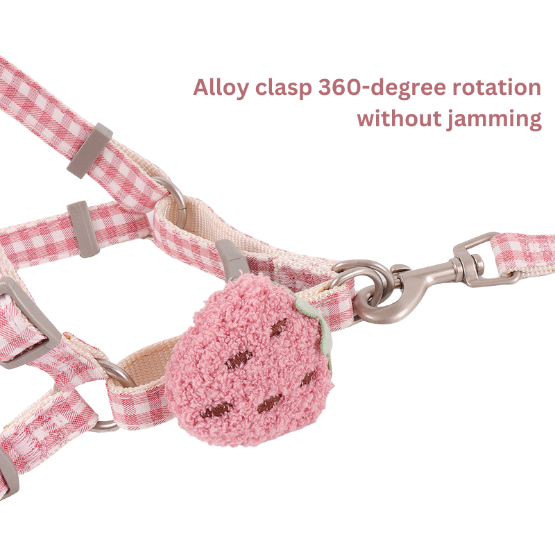 Pet Harness and Leash Set: Fruity Delight Collection