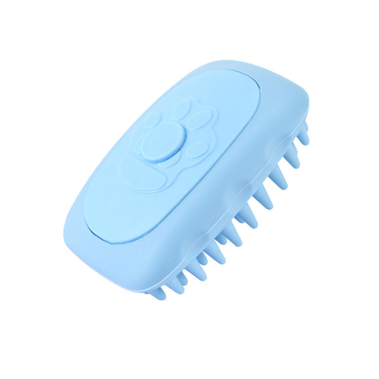 Pet Hair Removal Massage Brush - Silicone Grooming Tool for Effortless Fur Cleanup and a Shiny Coat