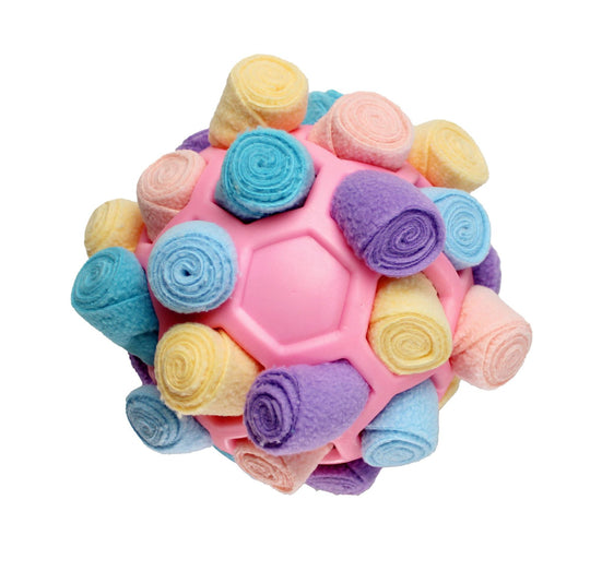 Pet Toy: Rainbow Treat Puzzle Ball