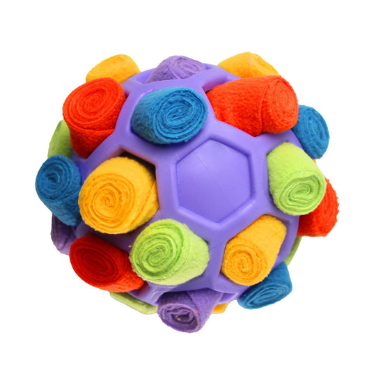 Pet Toy: Rainbow Treat Puzzle Ball