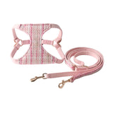 Tweed Pet Harness Set: Elegant Texture Series