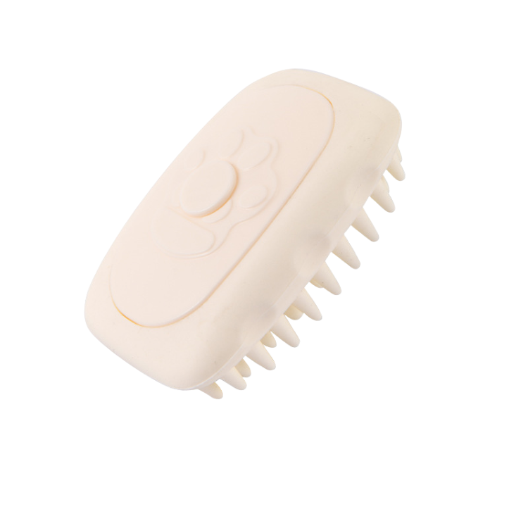 Pet Hair Removal Massage Brush - Silicone Grooming Tool for Effortless Fur Cleanup and a Shiny Coat