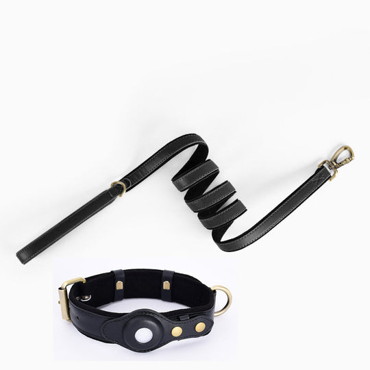 Luxe Eco-Leather Leash: Hardware Accents